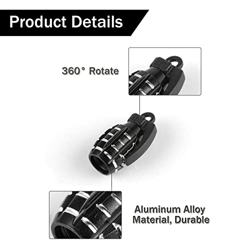 SINGARO Car Tire Valve Stem Cap, Personalized Tire Valve Stem - Product Imagery