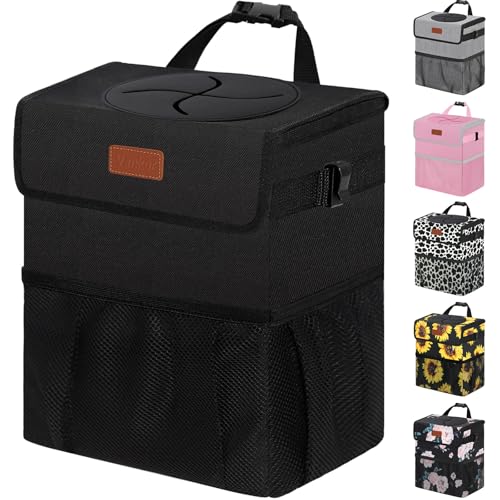 Vankor Car Trash Can with Lid Leak Proof Car Accessories for - Product Imagery