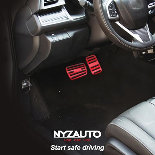 NYZAUTO Anti-Slip Performance Foot Pedal Pads kit Compatible - Product Imagery