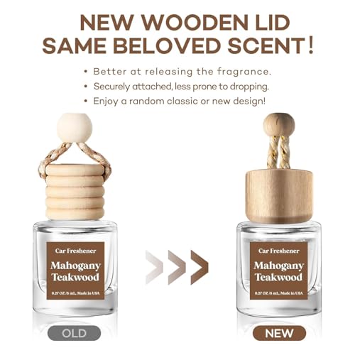 C Classy Car Air Freshener Hanging 2 Pack, Mahogany Teakwood - Product Imagery