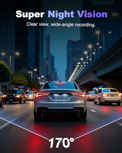 Dash Cam Front and Rear 4K+1080P, 5GHz WiFi, App Control, with - Product Imagery