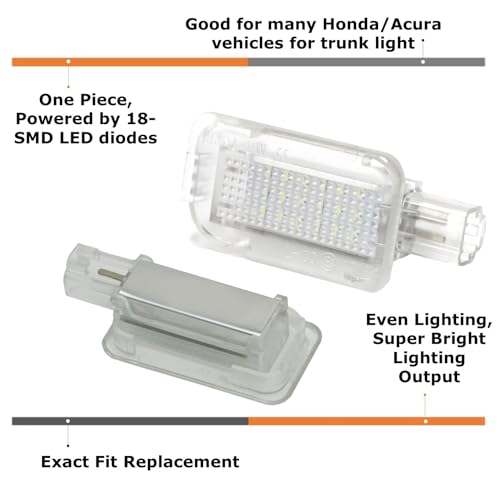 iJDMTOY Super Bright 2W High Power Xenon White Full LED Trunk - Product Imagery