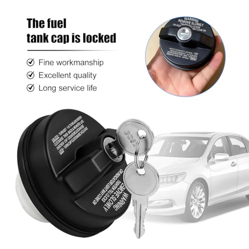 Car Locking Gas Cap, Heavy Duty Vehicle Lock Fuel Cap Cover - Product Imagery