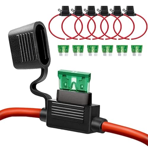 12 AWG Inline Fuse Holder - 12 Gauge Fuse Holder for 30A Blade - Product Imagery