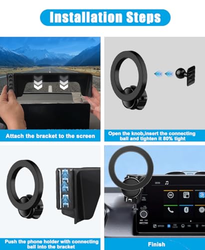 Magnetic Car Phone Holder for Honda Civic Accessories 2022 2023 - Product Imagery