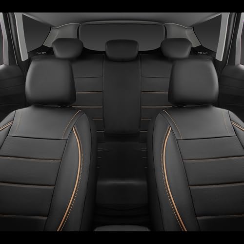CAR PASS Universal FIT Piping Leather Car Seat Cover, for - Product Imagery