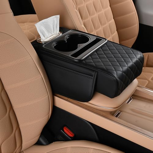 Car Armrest Cushion,5-in-1 Center Console Cover with 2 Storage - Product Imagery