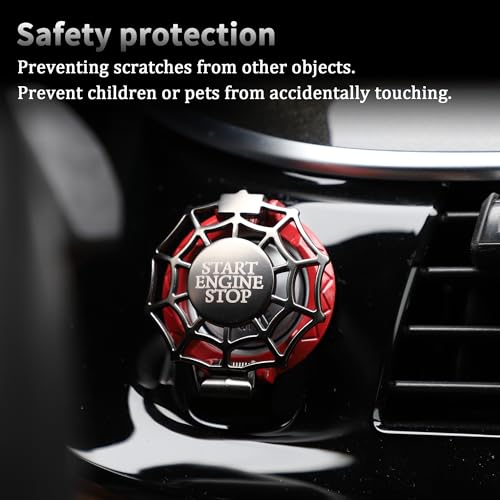 TOMALL Car Push Start Button Cover Universal for Car Motorcycle - Product Imagery