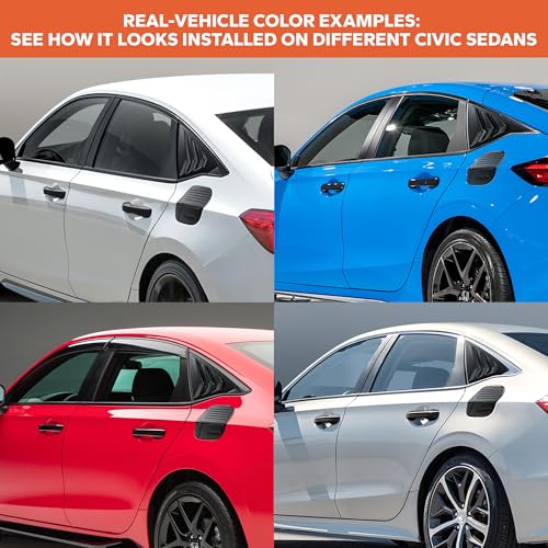 for 2022-2026 Honda Civic Accessories (11th Gen), 7pcs Exterior - Product Imagery