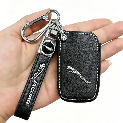 Leather Car Keychain, forJaguar I-PAC F-PAC E-PAC XEL XFL XJ XF - Product Imagery