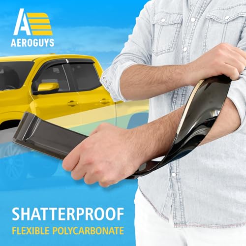 Extra Durable Window Deflectors Tape-On Window Visors Rain - Product Imagery