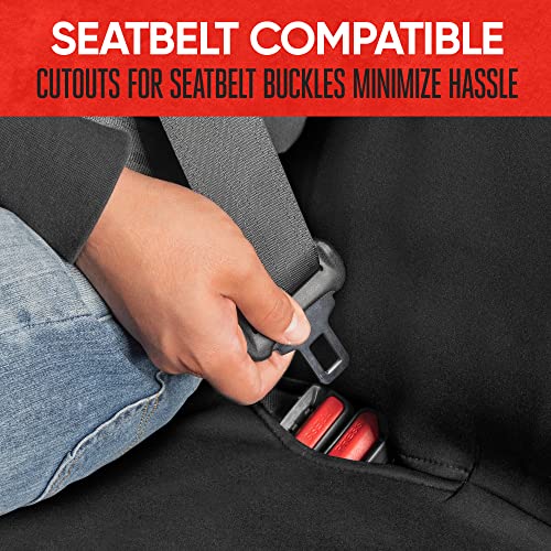 Motor Trend Front & Rear Car Seat Covers Full Set - Gray Cloth - Product Imagery
