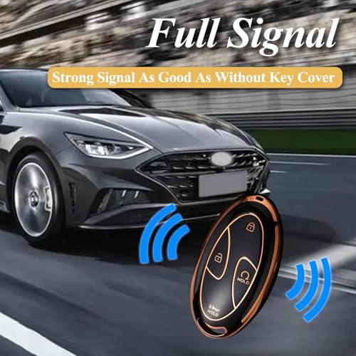 5 Buttons Compatible with Hyundai Key Fob Cover Accessories, - Product Imagery