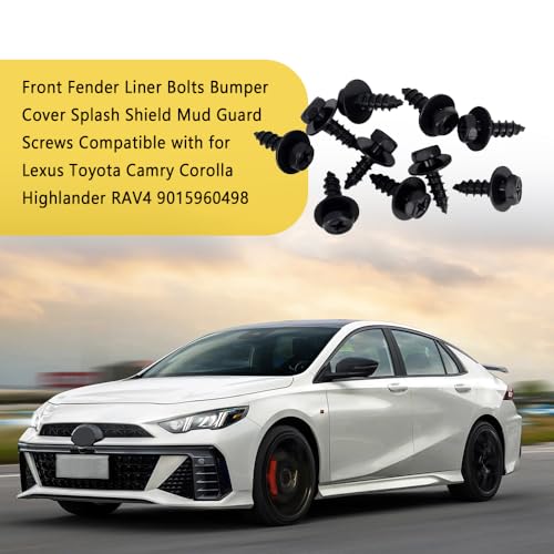 10PCS Car Fender Liner Screw Bolt, Bumper Screws, Bumper Cover - Product Imagery