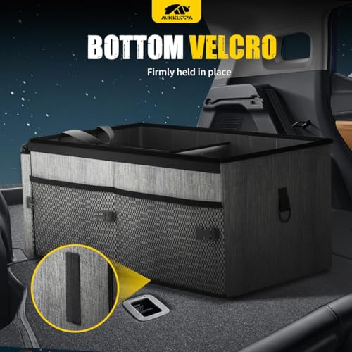 MIKKUPPA Trunk Organizer with Lid - 65L Collapsible Car - Product Imagery