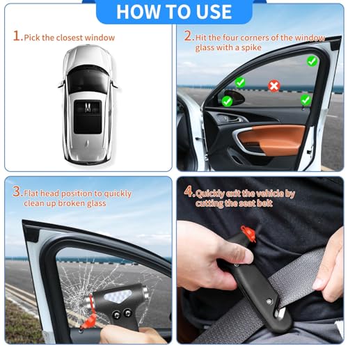Gadgets Inside the Car Emergency Kit, Seat Belt Cutter and - Product Imagery
