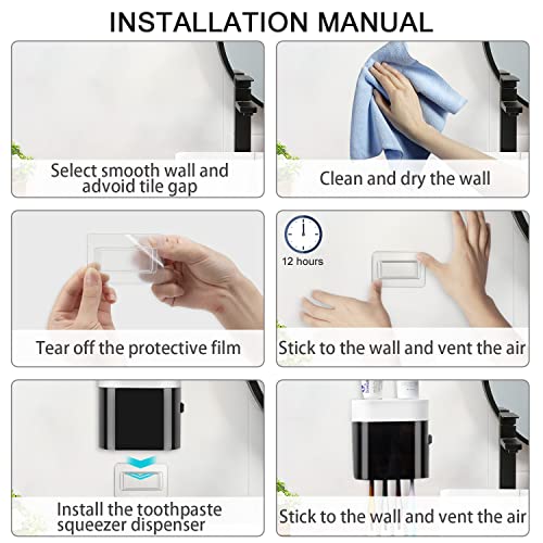 2 PCS Replacement Adhesive Strips for Wall Mounted Holder & - Product Imagery