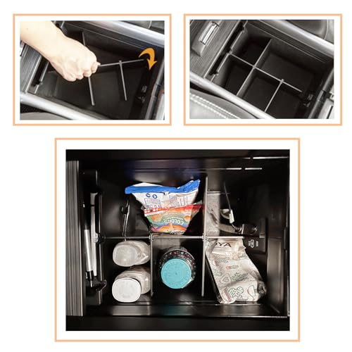 Center Console Dividers Compatible with Honda Pilot 2016-2022 / - Product Imagery