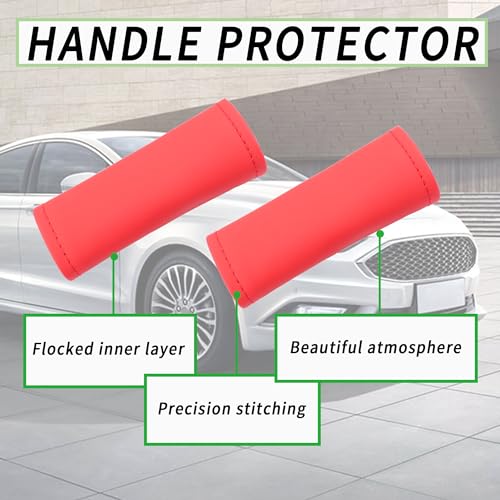 2PCS Leather Inside Car Door Handle Protector,Colorful Car - Product Imagery