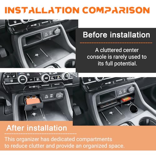 2PCS Center Console Organizer for 2023-2026 Honda Pilot & 2026 - Product Imagery