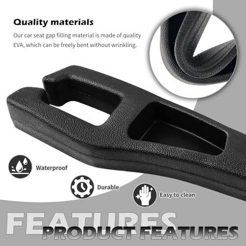 2PCS Car Seat Gap Filler Organizer Storages Phone Key Avoids - Product Imagery