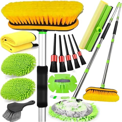 62'' Car Wash Brush with Long Handle, Car Wash Kit with Tire - Product Imagery