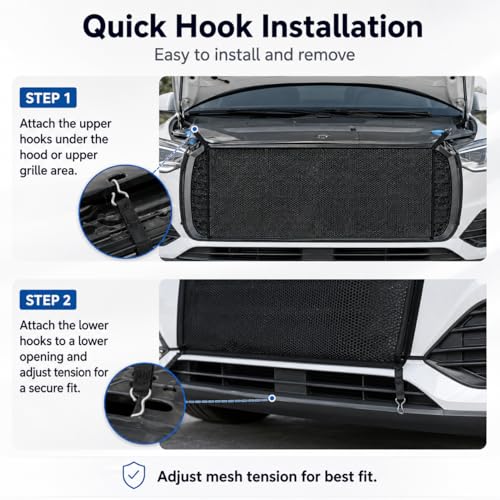 Car Grill Mesh, 43 x 29 Inch Front Grille Bug Screen, 4 - Product Imagery
