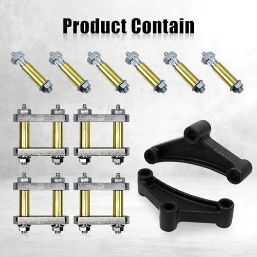Sporacingrts Heavy Duty Shackle Upgrade Kit with 2Pcs Trailer - Product Imagery