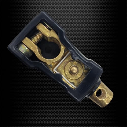 Ampper Top Post Battery Disconnect Switch 12V, Master Brass - Product Imagery