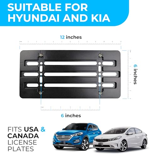 Front Bumper License Plate Bracket for Hyundai and Kia - Product Imagery