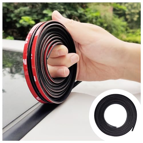 16.4Ft Car Weather Stripping,T-Shape Cuttable Car Windshield - Product Imagery