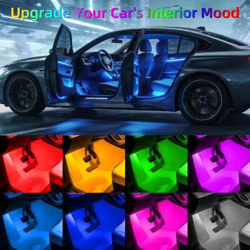 4PCS Wireless LED Strobe Lights with Remote Control, 8 Colors - Product Imagery