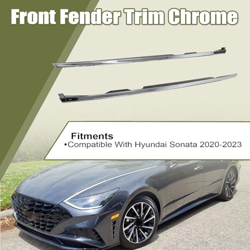 Priprilod Front Fender Trim Chrome Left+Right Side Fit For - Product Imagery