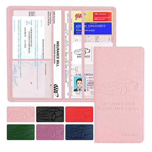 Valardoh Premium Car Registration and Insurance Card Holder, Car - Product Imagery