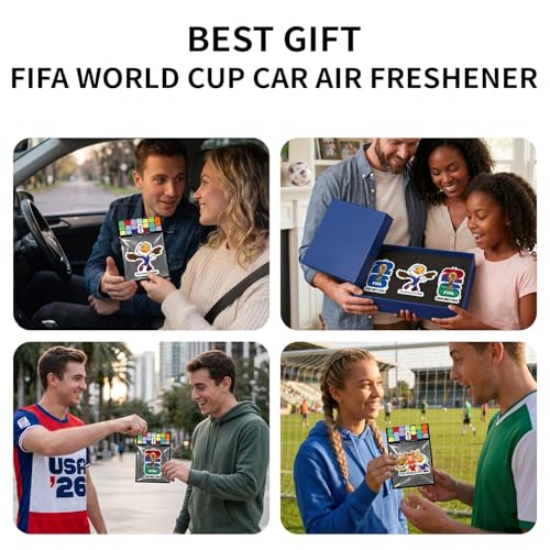 FIFA World Cup 2026 Official 3 Pack Car Air Freshener - Product Imagery