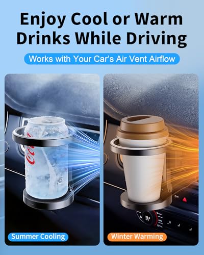 Hanging Cup Holder for Car Air Vent, Extra Car Cup Holder - Product Imagery