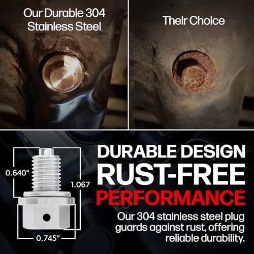 Votex - Made in USA - M10 x 1.25MM Magnetic Engine Oil Drain - Product Imagery