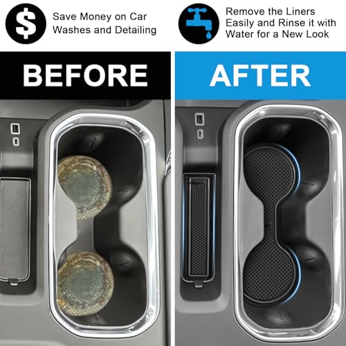 7Pcs Center Console Liners for 2023-2026 Chevy Silverado/GMC - Product Imagery