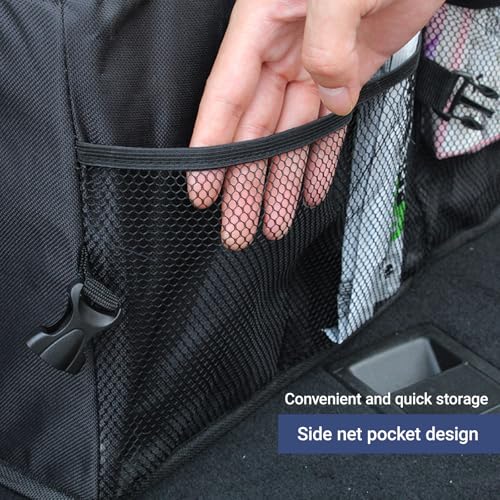 Trunk Organizer for Car Foldable Sturdy Style with 3 - Product Imagery