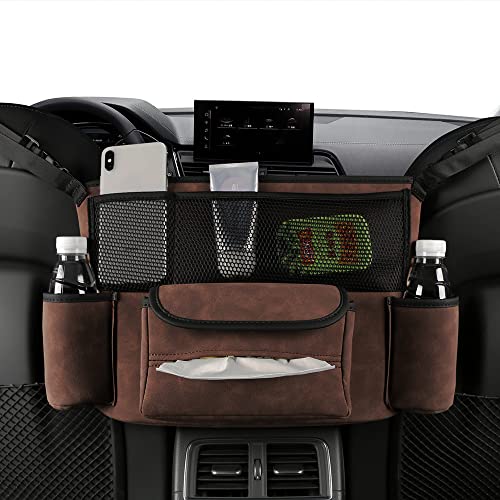 JEYODA Car Handbag Holder Between Seats Suede Large Capacity Car - Product Imagery