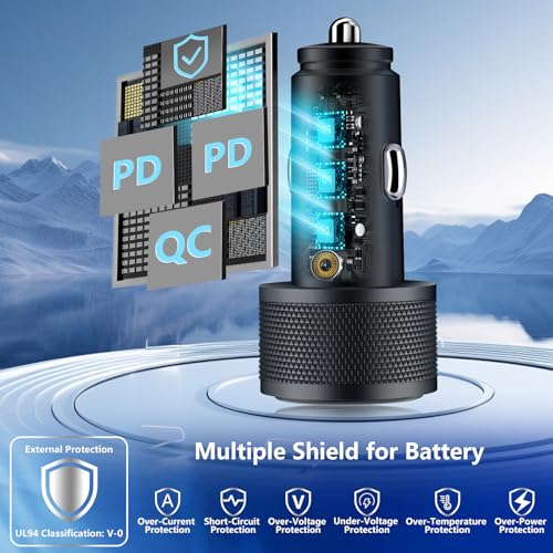2Pack USB C Car Charger, Rombica 67W Multiport Power Fast Car - Product Imagery