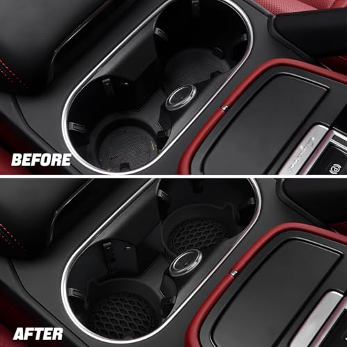 Zpana 4PCS 3.15 Inch Car Cup Holder Coasters Silicone Non-Slip - Product Imagery