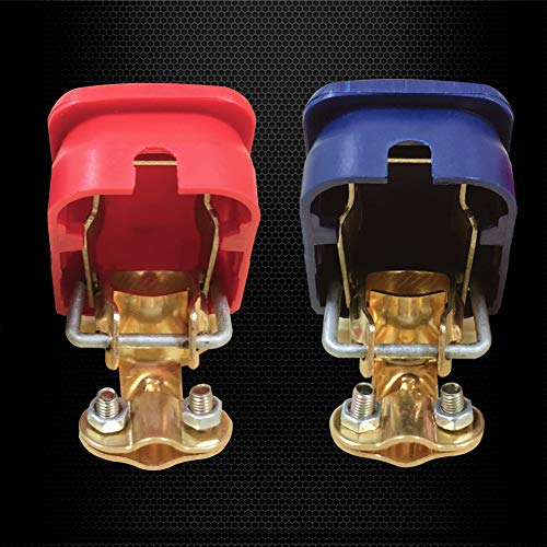 Ampper Quick Release Brass Battery Terminal Clamps, Quick - Product Imagery