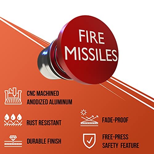 Fire Missiles Button Car Cigarette Lighter by Citadel Black - - Product Imagery