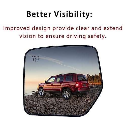 Driver Side Mirror Replacement for Jeep Compass Patriot 2007 - Product Imagery