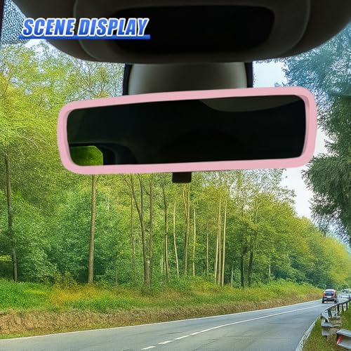 YoRise Car Rear View Mirror Protector Frame, Rearview Edge Cover - Product Imagery