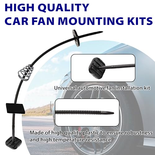 BFXM Automotive Fan Mounting Kit, Radiator Fan Zip Ties Clips - Product Imagery