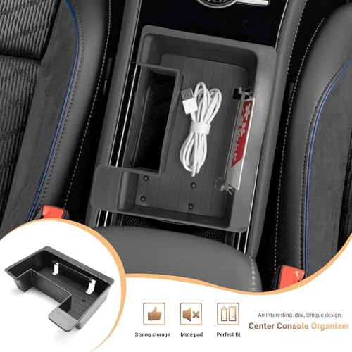 YEE PIN Console Organizer 2026 Tiguan Rline Black Center Console - Product Imagery