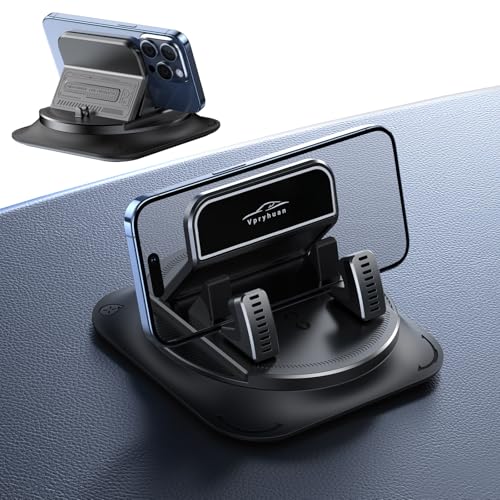 360 Degree Rotation Dashboard Phone Holder for Car, Anti-Slip - Product Imagery