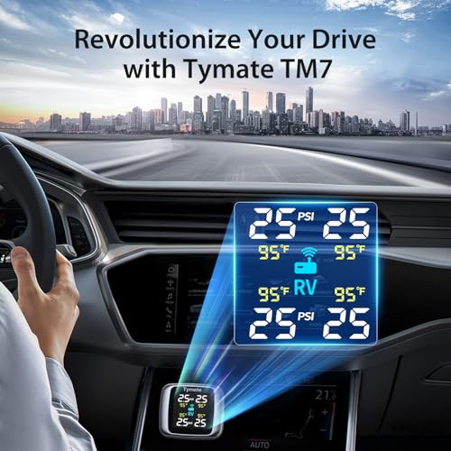 Tymate TM7 RV Tire Pressure Monitoring System, TPMS Set of 4 - Product Imagery